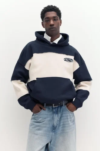 STWD Studio Hoodie mit Einsätzen