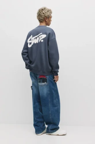 STWD Sweatshirt mit Rundhalsausschnitt