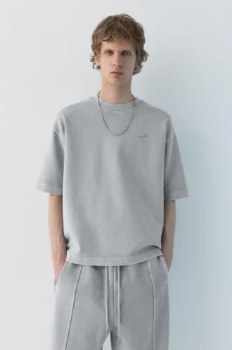 STWD-T-Shirt im Washed-Look