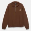 Sweatshirt mit grafischem Polokragen