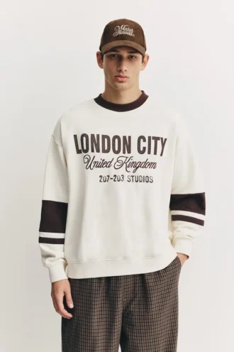 Sweatshirt mit London-Stadt-Grafik