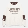 Sweatshirt mit London-Stadt-Grafik