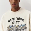 Sweatshirt mit Radfahrer-Motiv Sweatshirt mit Radfahrer-Motiv
