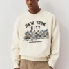 Sweatshirt mit Radfahrer-Motiv Sweatshirt mit Radfahrer-Motiv