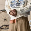 Sweatshirt mit Radfahrer-Motiv Sweatshirt mit Radfahrer-Motiv