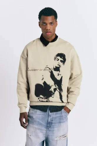 Sweatshirt mit Rundhalsausschnitt und Grafik