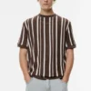 T-Shirt aus Panel-Strick
