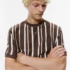 T-Shirt aus Panel-Strick