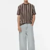 T-Shirt aus Panel-Strick