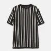 T-Shirt aus Panel-Strick