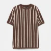 T-Shirt aus Panel-Strick