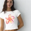 T-Shirt mit Blumenmotiv