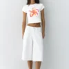 T-Shirt mit Blumenmotiv