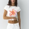 T-Shirt mit Blumenmotiv
