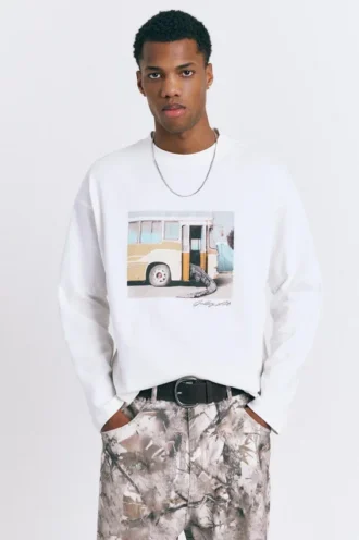 T-Shirt mit Bus-Grafik