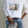 T-Shirt mit Bus-Grafik T-Shirt mit Bus-Grafik