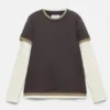 T-Shirt mit doppelten Ärmeln