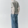 T-Shirt mit doppelten Ärmeln und Aufnähern