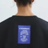 T-Shirt mit gesticktem Slogan-Etikett T-Shirt mit gesticktem Slogan-Etikett