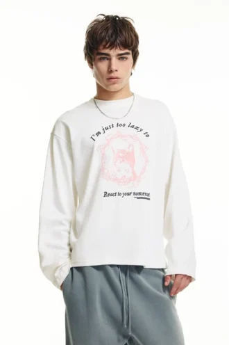 T-Shirt mit Katzenmotiv