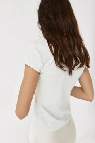 T-Shirt mit Knopfdetail