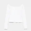 T-Shirt mit Rundhalsausschnitt und gerippten Säumen T-Shirt mit Rundhalsausschnitt und gerippten Säumen