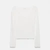 T-Shirt mit Spitzenbesatz am Ausschnitt T-Shirt mit Spitzenbesatz am Ausschnitt