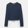 Tailliertes Langarm-T-Shirt Tailliertes Langarm-T-Shirt