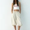 Technische Caprihose mit tiefem Schritt