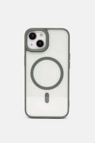 Transparente grüne iPhone-Hülle
