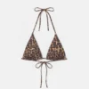 Triangel-Bikini-Oberteil mit Leopardenmuster Triangel-Bikini-Oberteil mit Leopardenmuster