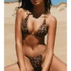 Triangel-Bikini-Oberteil mit Leopardenmuster Triangel-Bikini-Oberteil mit Leopardenmuster
