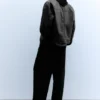 Truckerjacke aus Kunstleder