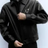 Truckerjacke aus Kunstleder