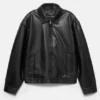 Truckerjacke aus Kunstleder