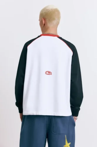 Varsity-Sweatshirt mit Rundhalsausschnitt