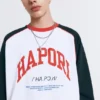 Varsity-Sweatshirt mit Rundhalsausschnitt Varsity-Sweatshirt mit Rundhalsausschnitt
