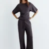 Weiche Hose mit weitem Bein