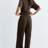 Weiche Hose mit weitem Bein