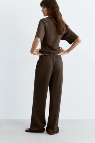 Weiche Hose mit weitem Bein