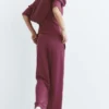 Weiche Hose mit weitem Bein