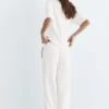 Weiche Hose mit weitem Bein