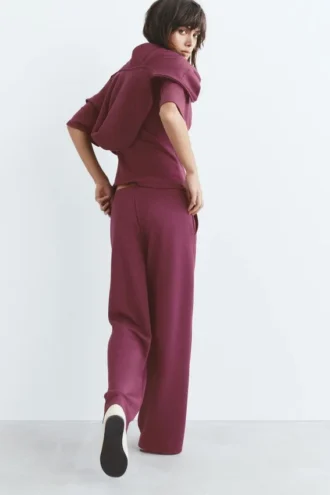 Weiche Hose mit weitem Bein