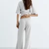 Weiche Hose mit weitem Bein Weiche Hose mit weitem Bein