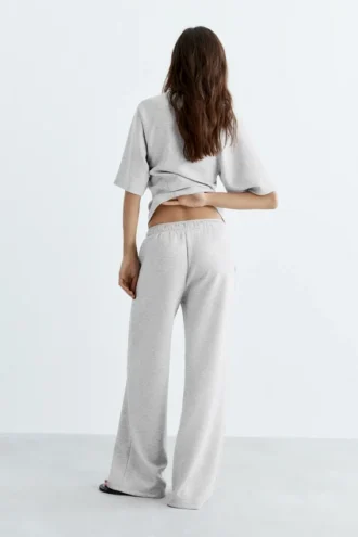 Weiche Hose mit weitem Bein