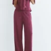 Weiche Hose mit weitem Bein