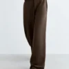 Weiche Hose mit weitem Bein