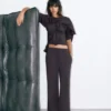 Weiche Hose mit weitem Bein
