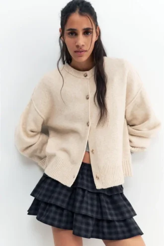 Weiche Strickjacke