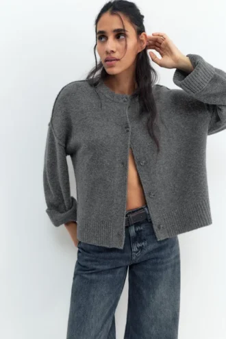 Weiche Strickjacke
